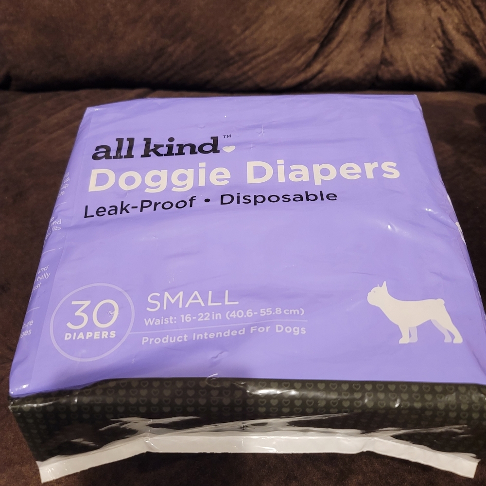 All Kind doggy diapers 30 size small waist 16-22 NEW bag